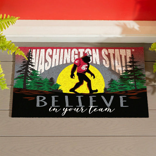 Team Sports America Best Seller - Washington State University Bigfoot PVC Mat, 28"x16"