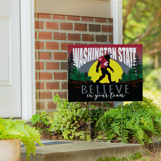 Team Sports America Recommended - Washington State University Yard Sign, Bigfoot