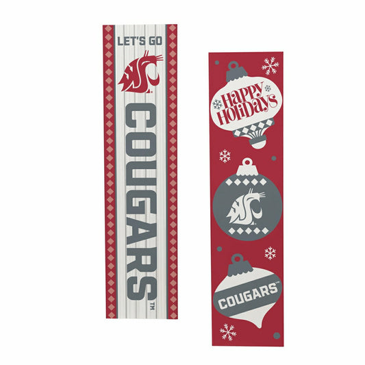 Team Sports America Trending - 47" Double Sided Leaner, Washington State University, Christmas