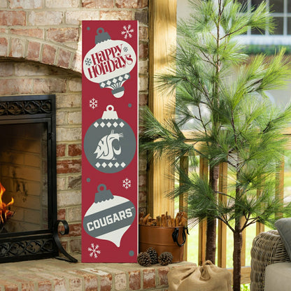 Team Sports America Trending - 47" Double Sided Leaner, Washington State University, Christmas