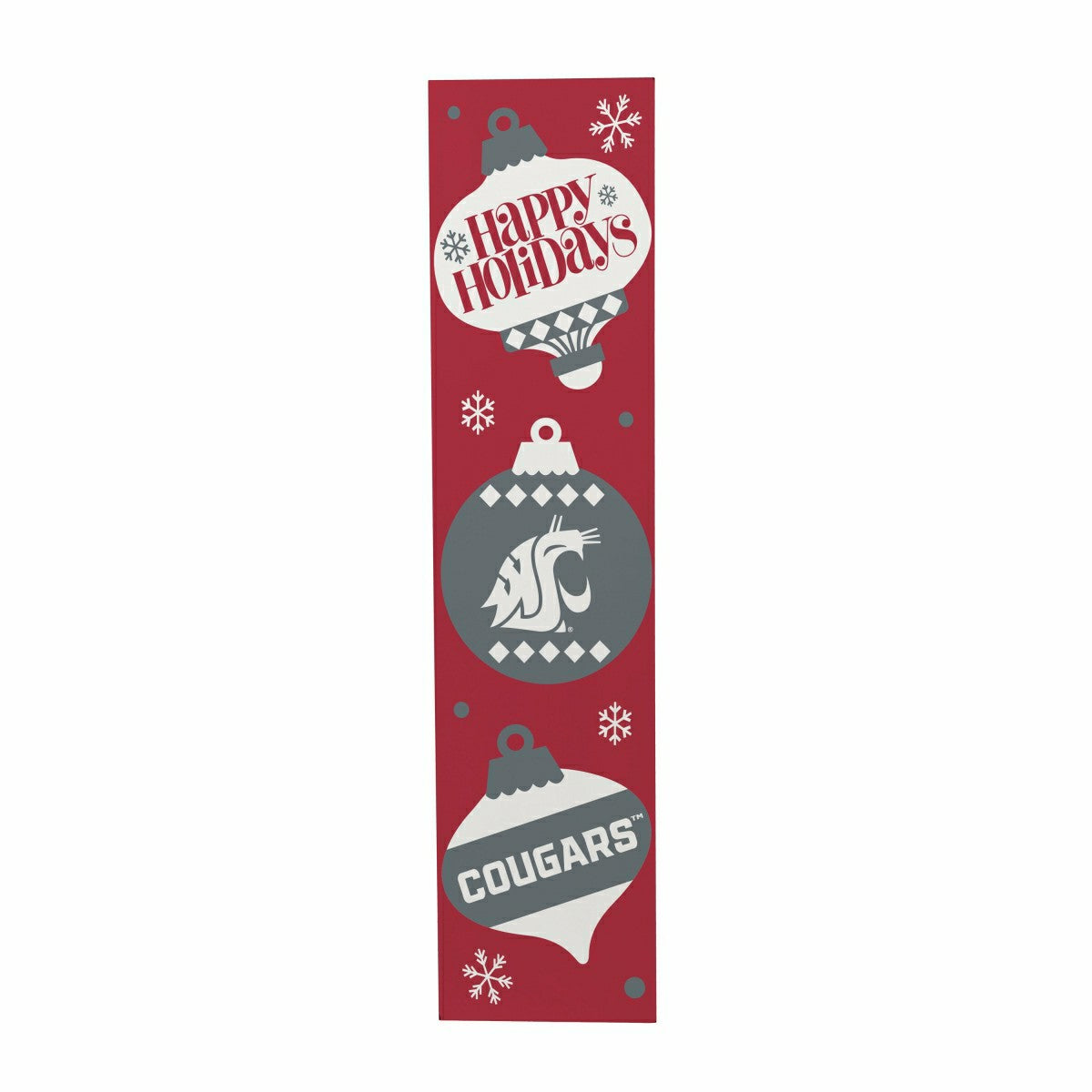 Team Sports America Trending - 47" Double Sided Leaner, Washington State University, Christmas