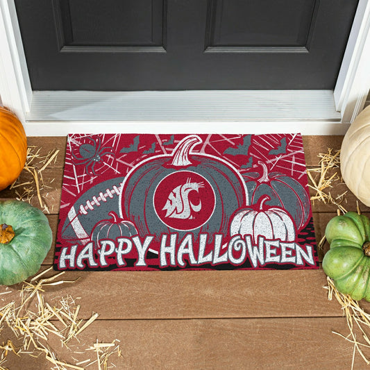 Team Sports America Best Seller - Washington State University Halloween PVC Mat, 28"x16"