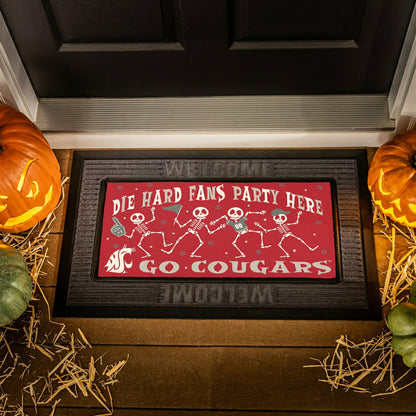 Team Sports America Classic - Washington State University Flocked Coir Halloween Sassafras Switch Ma