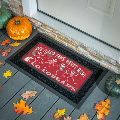 Team Sports America Classic - Washington State University Flocked Coir Halloween Sassafras Switch Ma