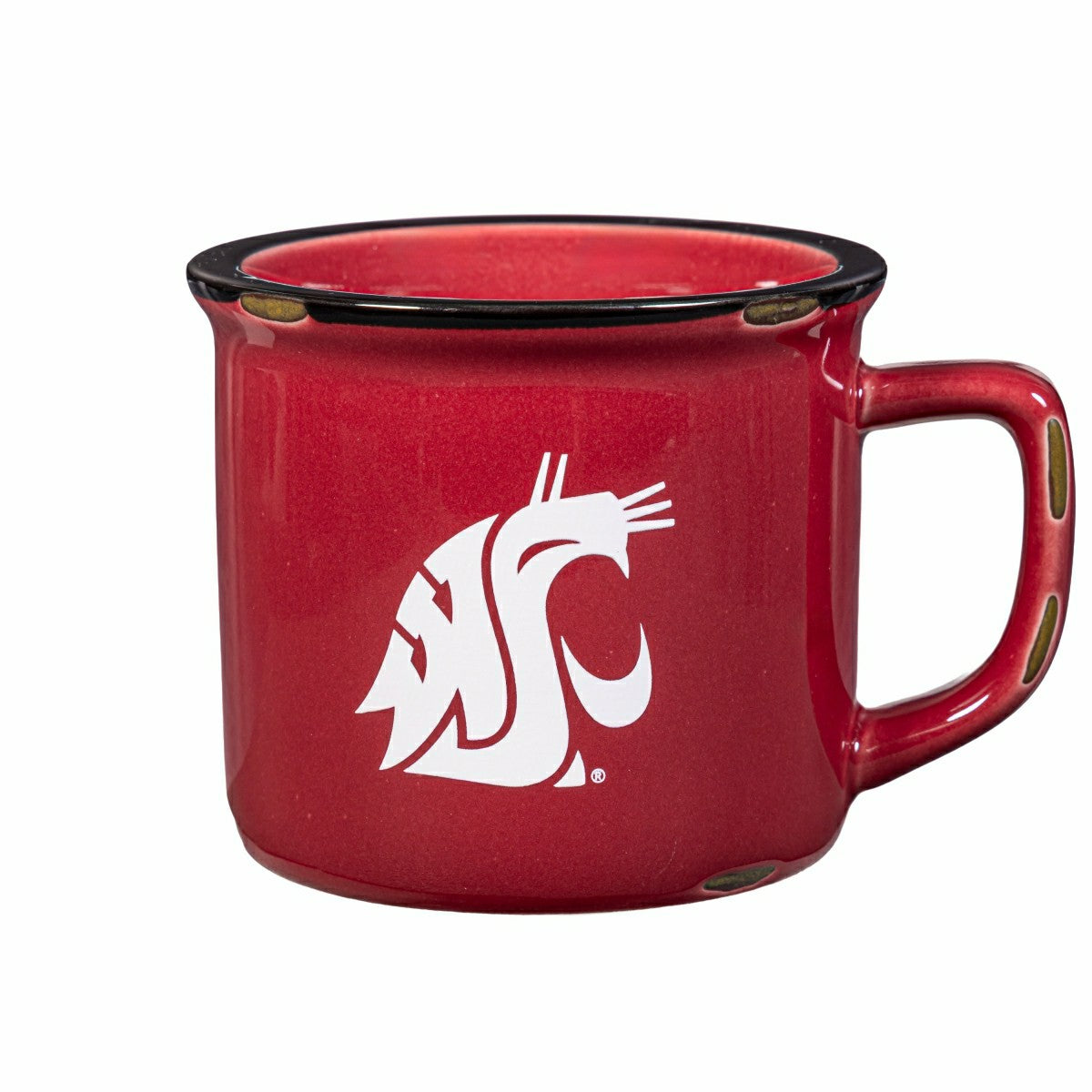 Team Sports America Trending - Washington State University Ceramic Camp Cup with Enamel Finish, 14oz