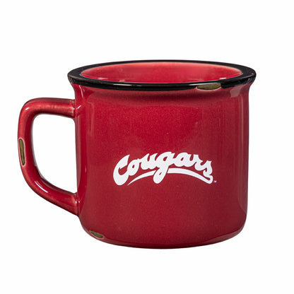 Team Sports America Trending - Washington State University Ceramic Camp Cup with Enamel Finish, 14oz