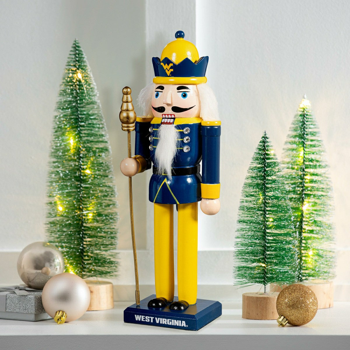 Team Sports America Exclusive - Nutcracker Statue, West Virginia University