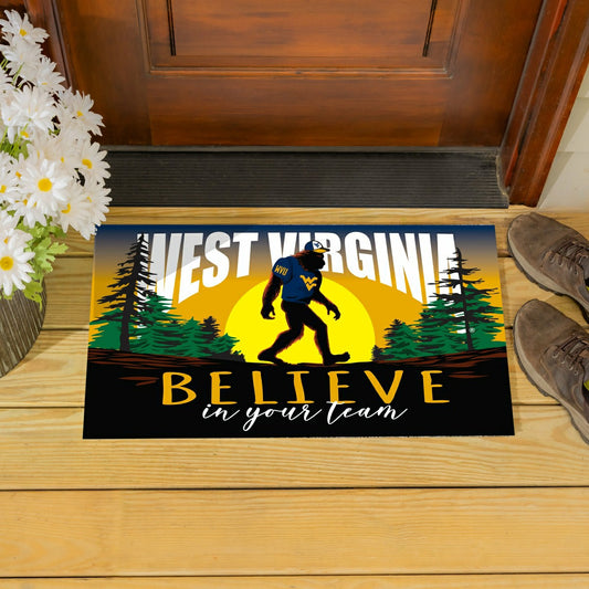 Team Sports America Everyday - West Virginia University Bigfoot PVC Mat, 28"x16"