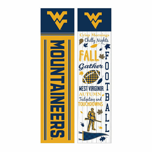 Team Sports America Value - 46" Double Sided Leaner, West Virginia University, Fall Seasonal