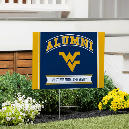 Team Sports America Signature - West Virginia University Coroplast Yard Sign Alumni