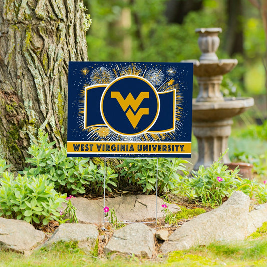 Team Sports America Best Seller - West Virginia University Yard Sign, Patriotic