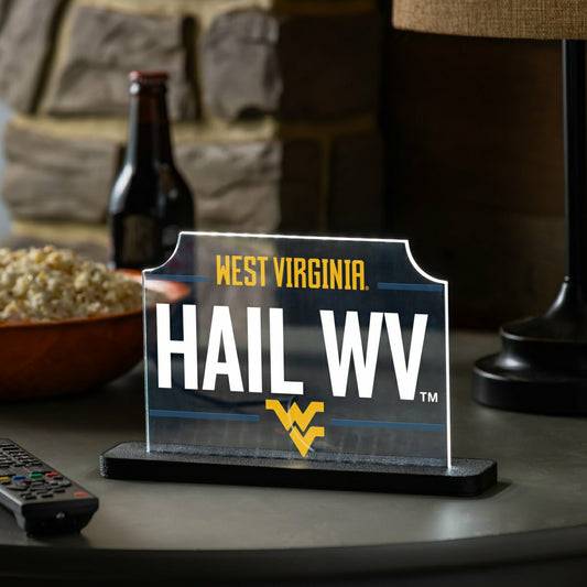 Team Sports America Signature - West Virginia University College Rectangle Desklite LED Décor