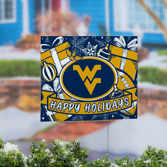 Team Sports America Everyday - West Virginia University Coroplast Yard Sign, Holiday