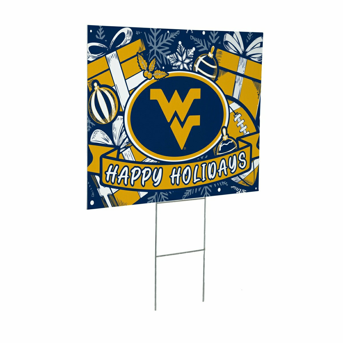 Team Sports America Everyday - West Virginia University Coroplast Yard Sign, Holiday