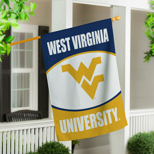 Team Sports America Best Seller - West Virginia University Suede Flag, House