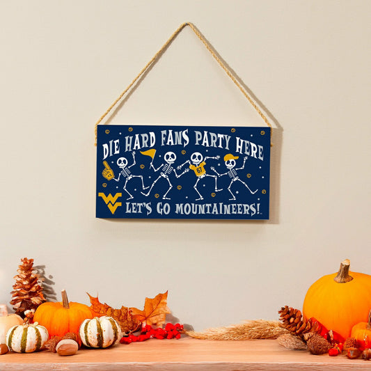 Team Sports America Trending - West Virginia University Halloween Wood Wall Sign, 6x11