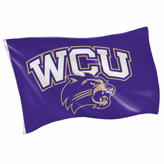 Team Sports America Recommended - Western Carolina University Single Sided Flag w/ 2 Grommets, 3'x5'