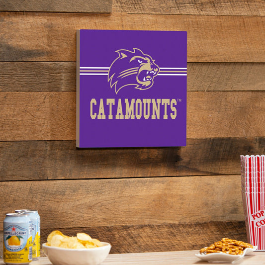 Team Sports America Best Seller - Western Carolina University Wood Wall Sign, 12x12