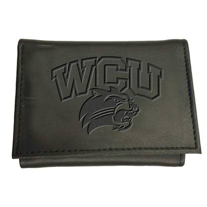 Team Sports America Recommended - Western Carolina University, Tri-Fold Wallet, Black