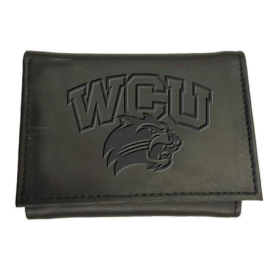 Team Sports America Recommended - Western Carolina University, Tri-Fold Wallet, Black