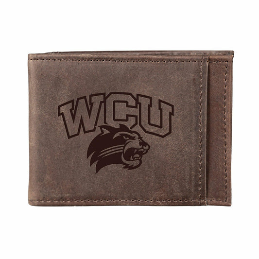 Team Sports America Exclusive - Front Pocket Wallet w/ RFID Blocking, Western Carolina University, Bro