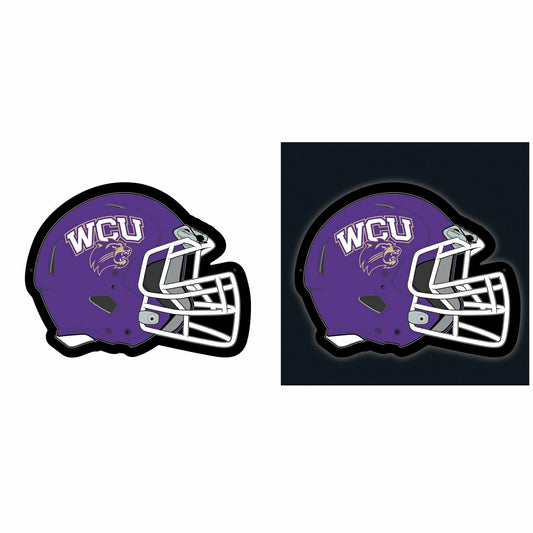 Team Sports America Recommended - LED Wall Decor, Helmet, Western Carolina University