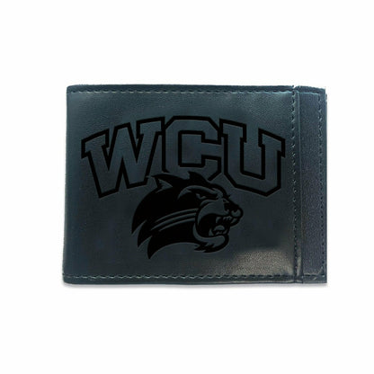 Team Sports America Exclusive - Front Pocket Wallet w/ RFID Blocking, Western Carolina University, Bla