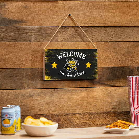 Team Sports America Exclusive - Wichita State University Wood Wall Sign, 6x11