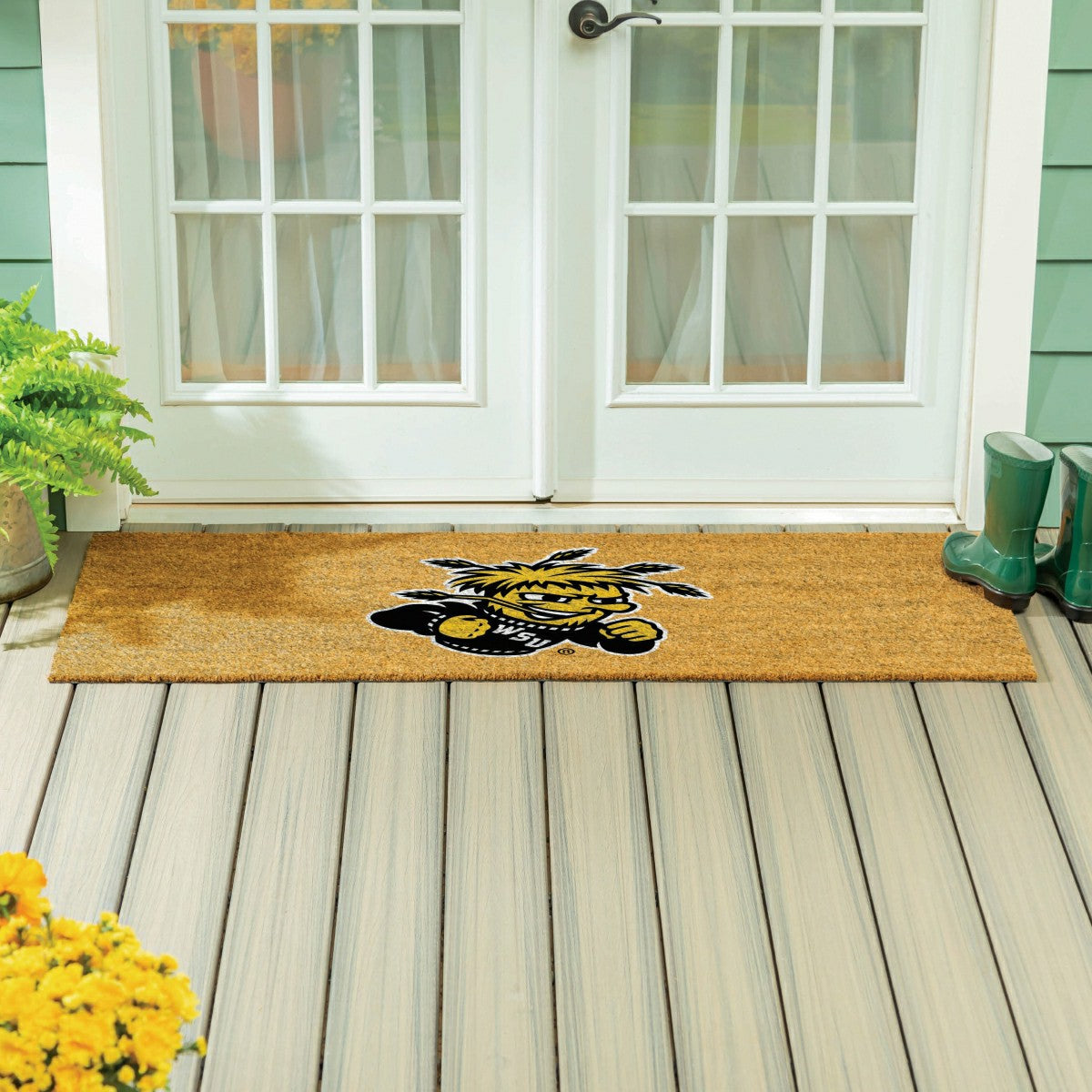 Team Sports America Classic - Wichita State University Extra Large Full Color Coir Mat, 60"x24"