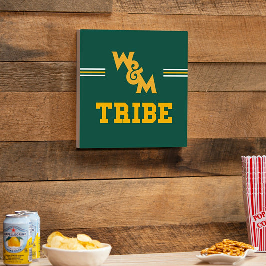Team Sports America Recommended - William & Mary Wood Wall Sign, 12x12