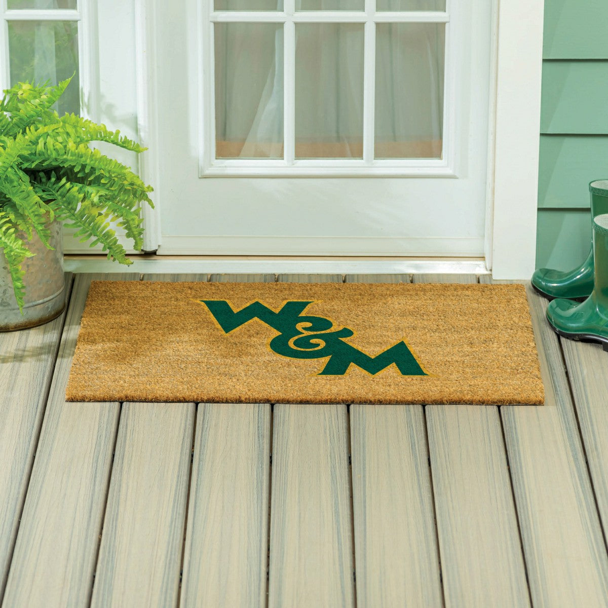 Team Sports America Trending - William & Mary Large Full Color Coir Mat, 36"x24"
