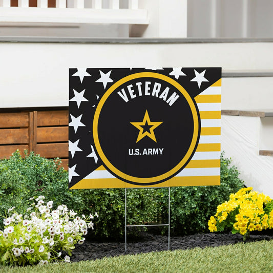 Team Sports America Recommended - US Army Coroplast Yard Sign