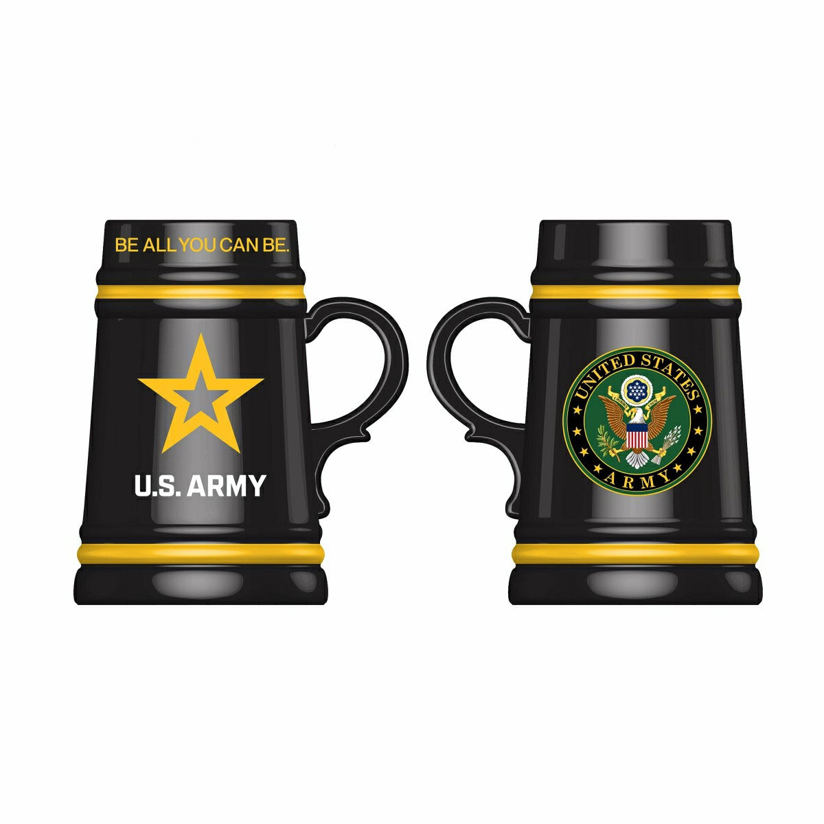 Team Sports America Value - US Army Ceramic Stein Cup, 24oz