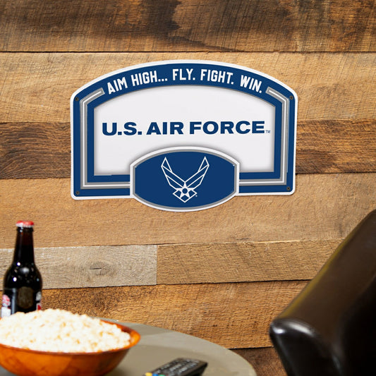 Team Sports America Everyday - US Air Force USA Stamped Steel Wall Sign, 11" x 17"