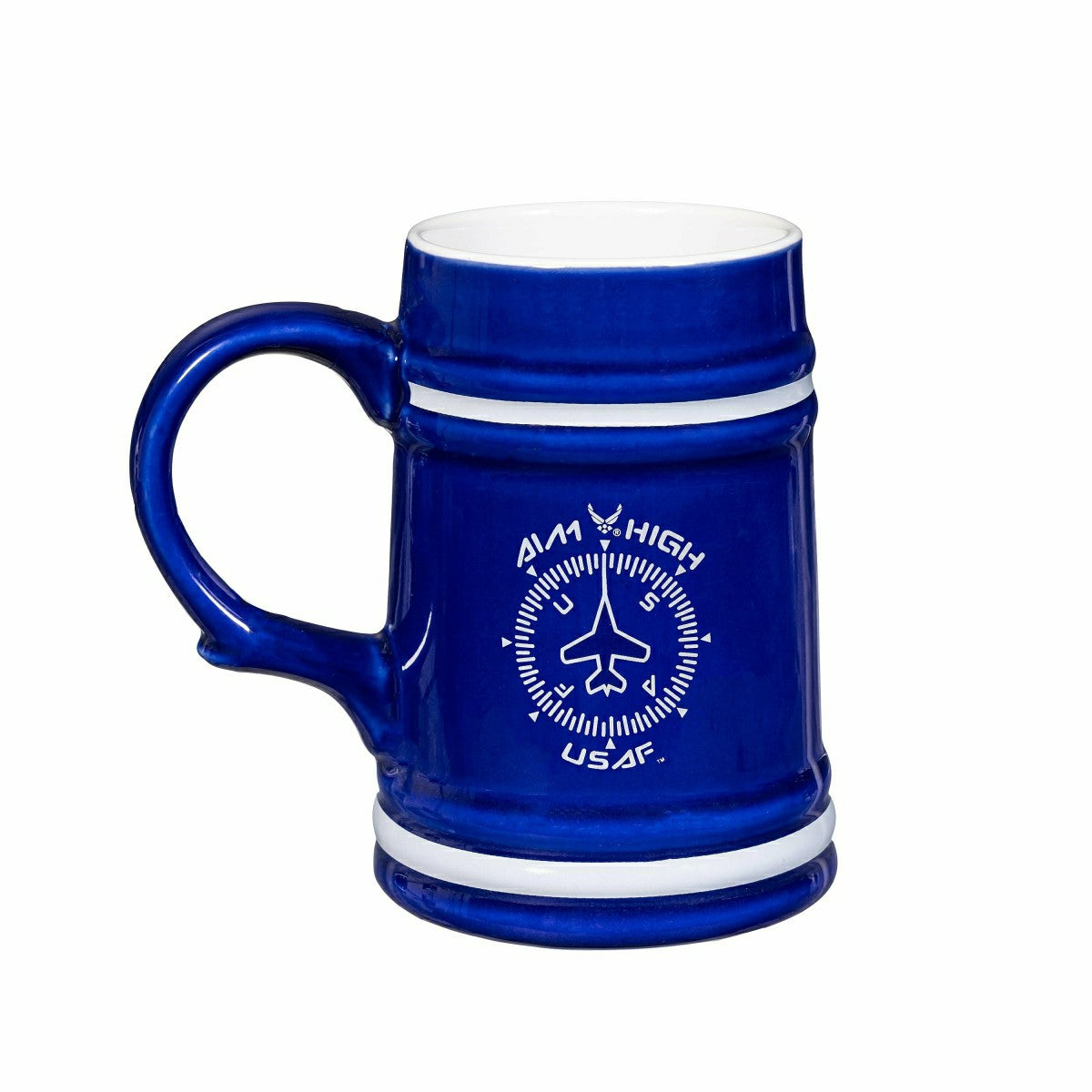 Team Sports America Exclusive - US Air Force Ceramic Stein Cup, 24oz