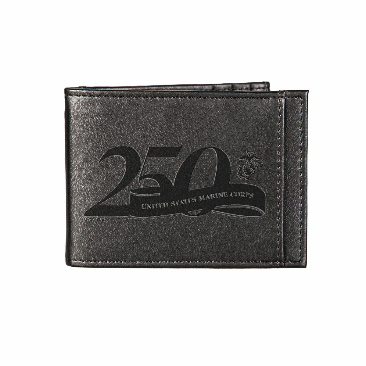 Team Sports America Best Seller - Front Pocket Wallet w/ RFID Blocking, US Marine Corps, 250th Anniversa