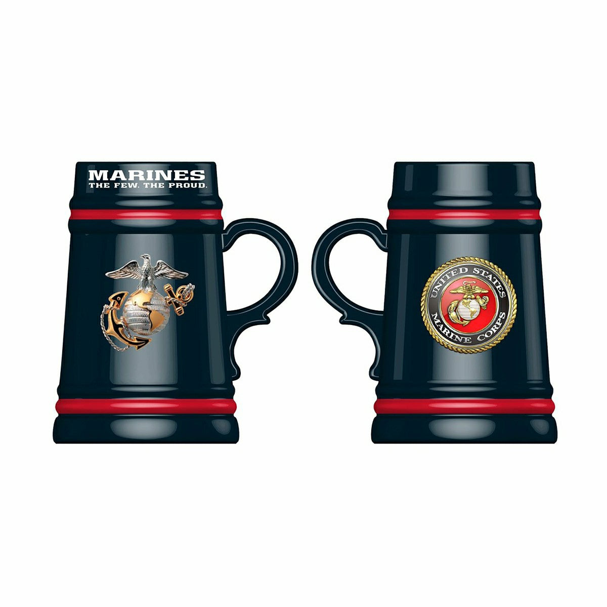 Team Sports America Everyday - US Marine Corps Ceramic Stein Cup, 24oz