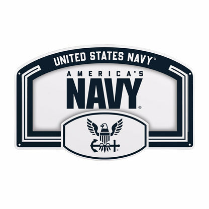 Team Sports America Everyday - US Navy USA Stamped Steel Wall Sign, 11" x 17"