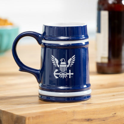 Team Sports America Everyday - US Navy Ceramic Stein Cup, 24oz