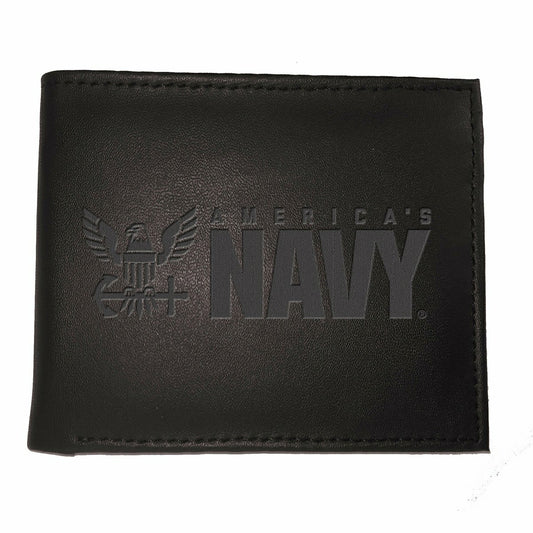Team Sports America Recommended - US Navy, Bi-Fold Wallet, Black