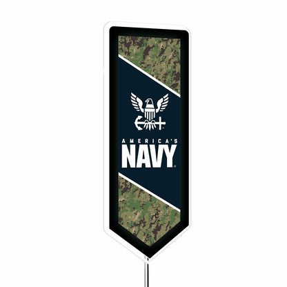 Team Sports America Signature - US Navy Glazelite Pennant LED Wall Decor