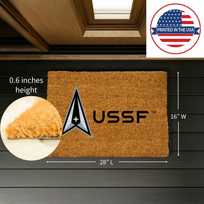 Team Sports America Classic - Coir Mat, 16"x28", US Space Force