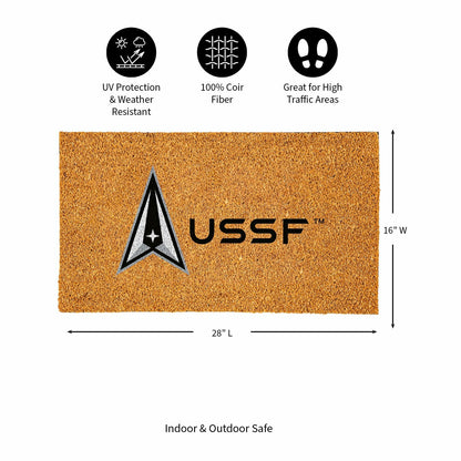 Team Sports America Classic - Coir Mat, 16"x28", US Space Force