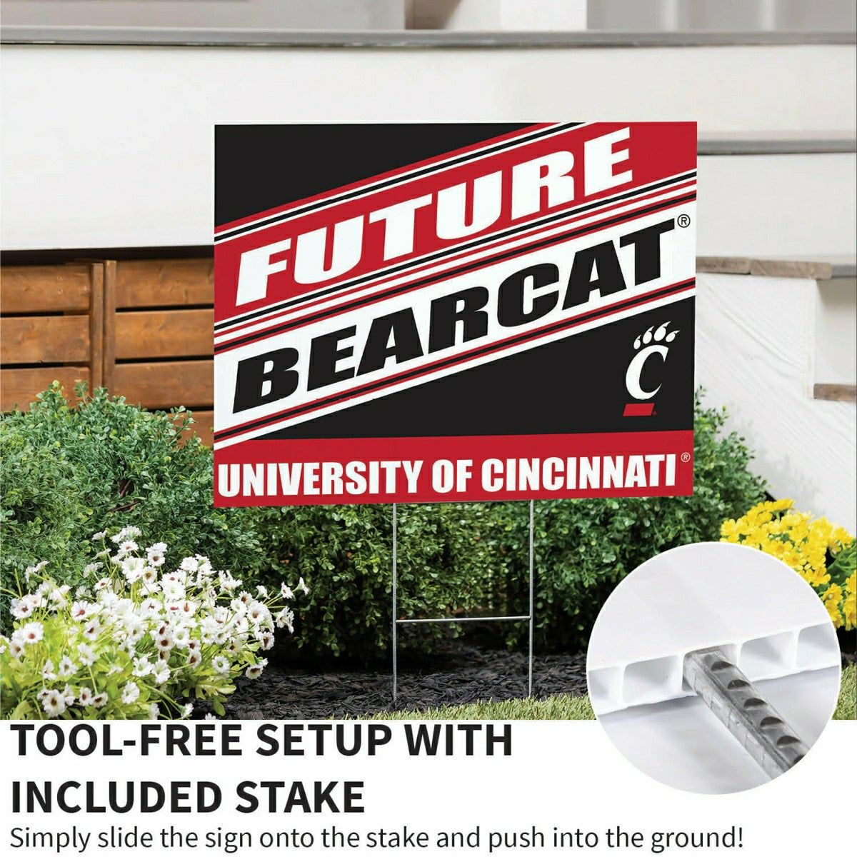 Team Sports America Best Seller - University of Cincinnati Coroplast Yard Sign, Future Student