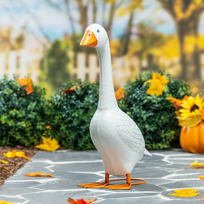Team Sports America Classic - Metal Porch Goose Statue, 21"H