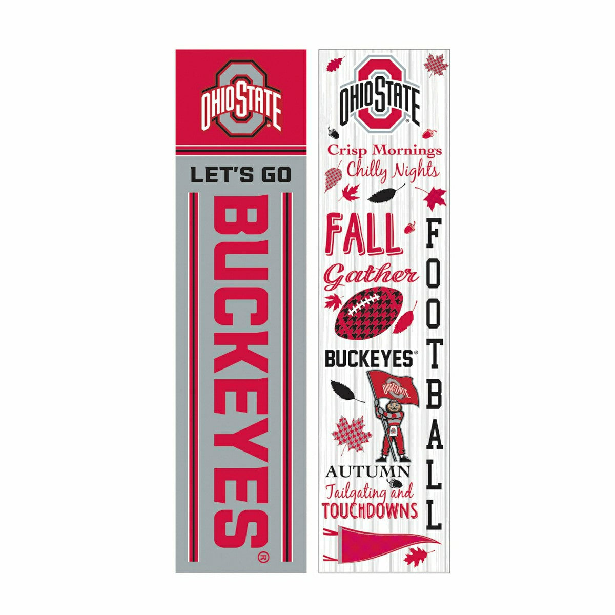 Team Sports America Classic - 46" Double Sided Leaner, Ohio State University, Fall Seasonal