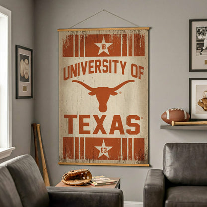 Team Sports America Everyday - University of Texas, Canvas Wall Tapestry, Large, 54x36