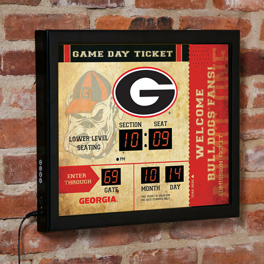 Team Sports America Classic - Scoreboard Wall Clock, Georgia