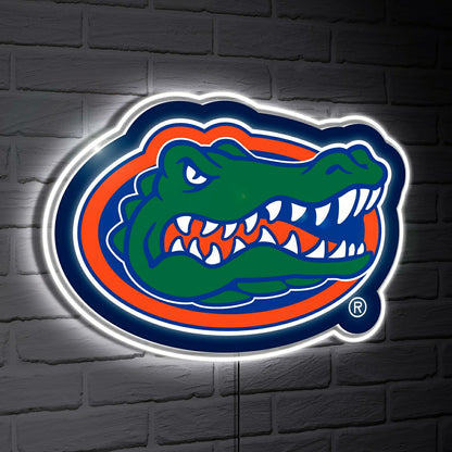 Team Sports America Signature - Florida Gators LED Wall Decor, Glazelite, Logo