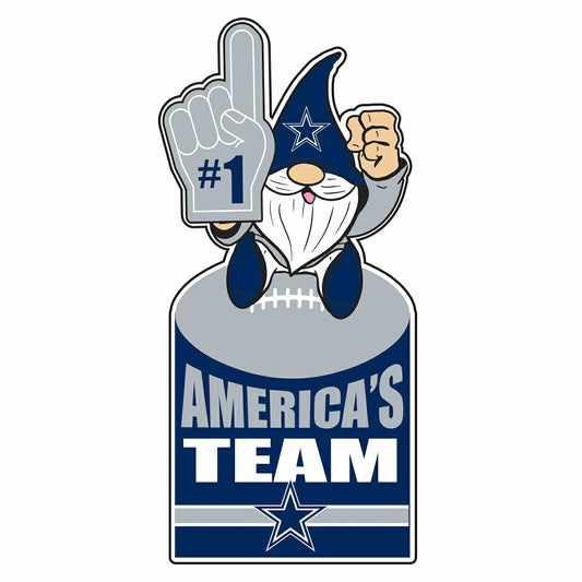 Team Sports America Everyday - Dallas Cowboys Gnome Metal Sign 10"L x 30"H